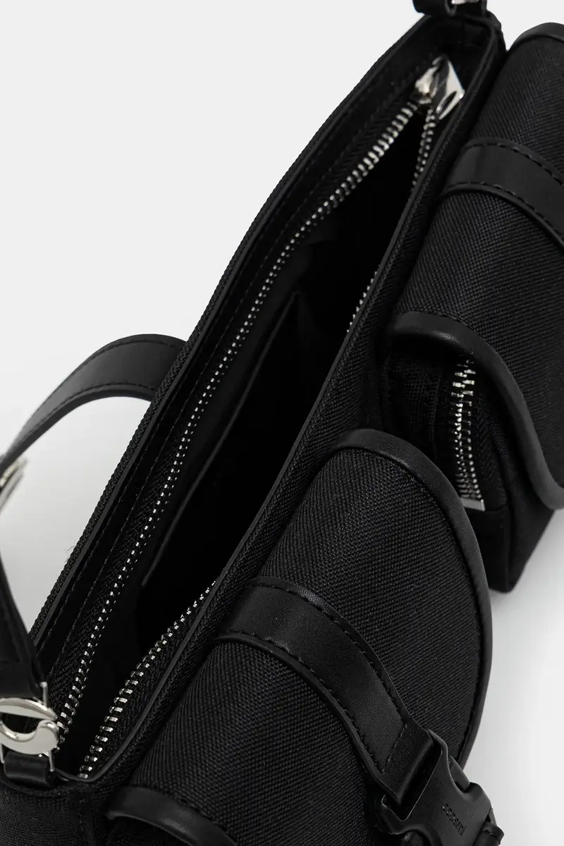 borsetta Cargo Baguette Nero miniatura 5