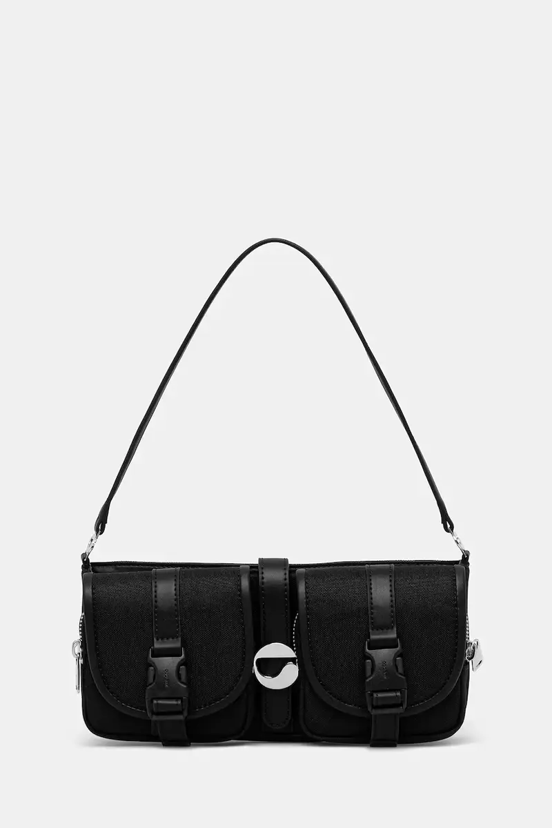 borsetta Cargo Baguette Nero