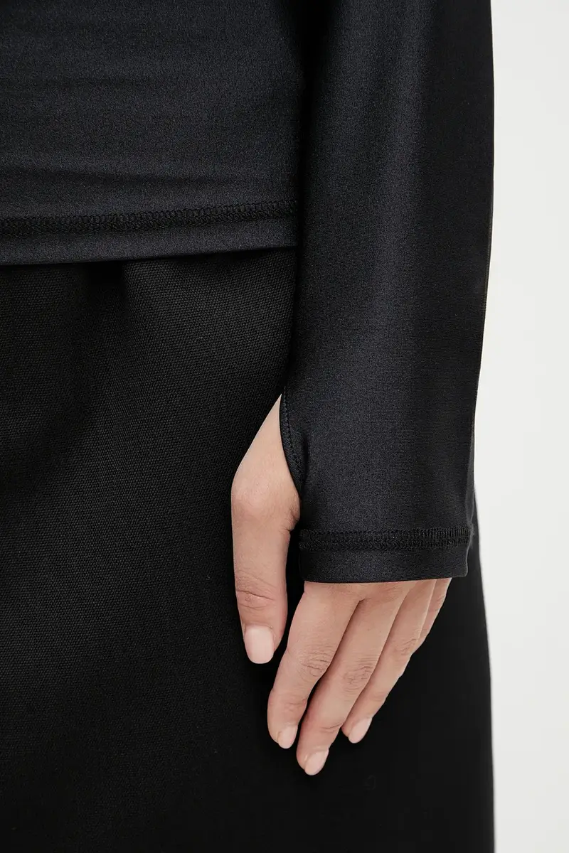 camicetta Second Skin Turtleneck Nero miniatura 5