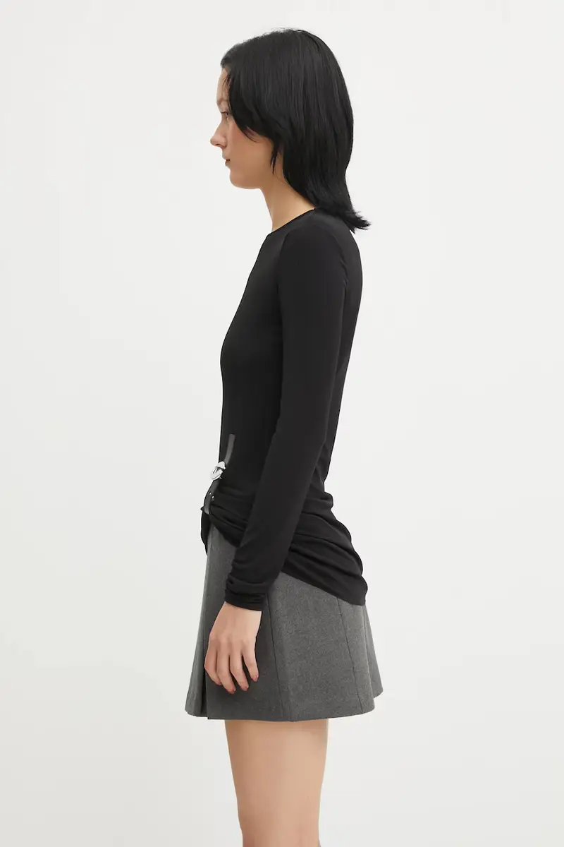 camicia a maniche lunghe Suspended colore nero COPT101F5022 miniatura 2