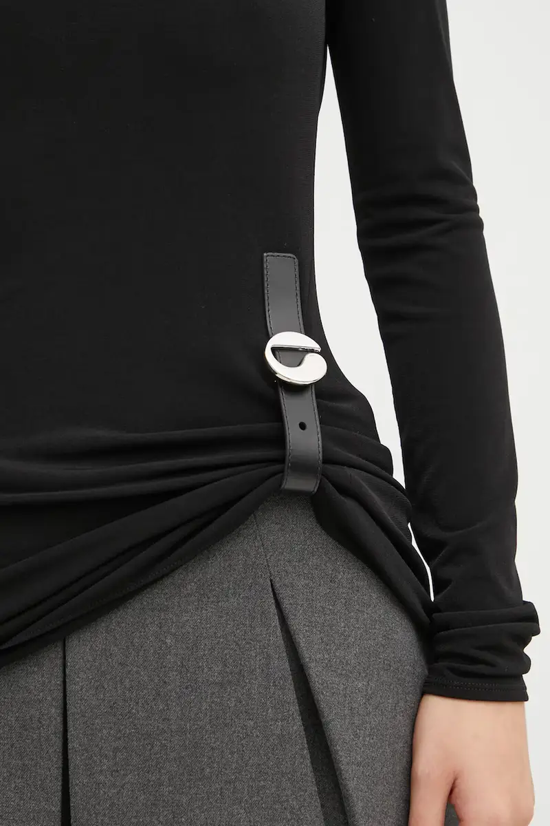 camicia a maniche lunghe Suspended colore nero COPT101F5022 miniatura 4