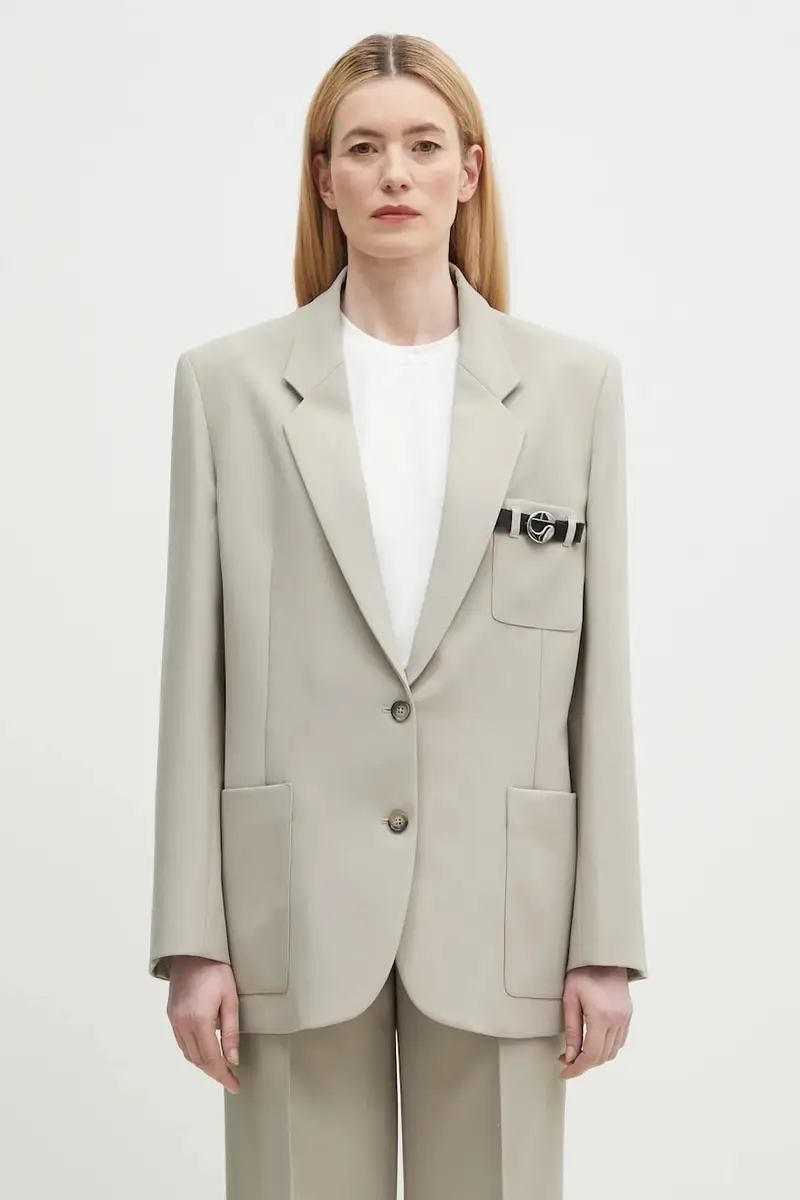 giacca Belted Pocket Tailored colore beige COPV69F3004