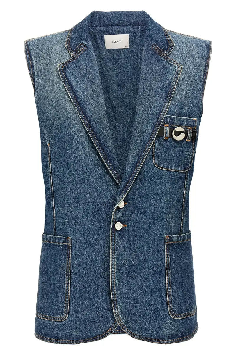 Gilet Cinturino Blu