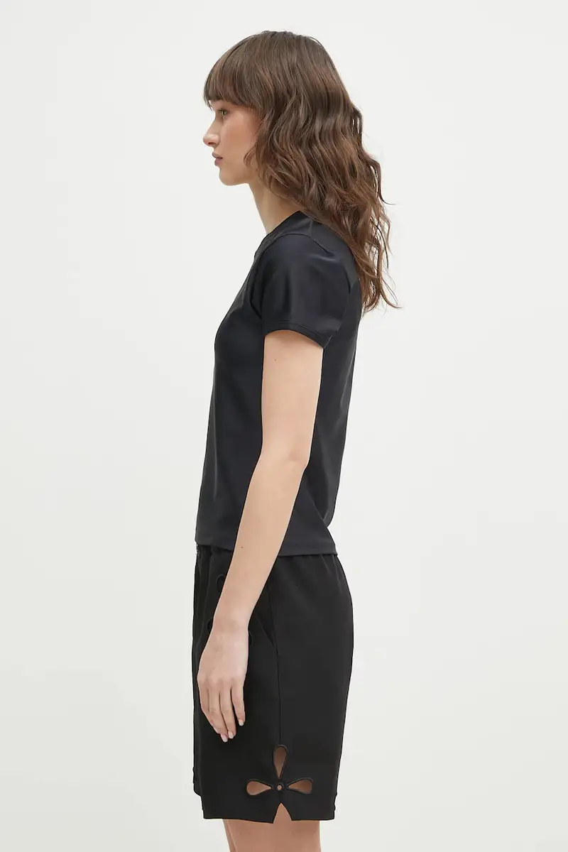 maglietta Crystal Logo Nero miniatura 2