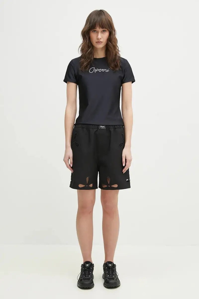 maglietta Crystal Logo Nero miniatura 5