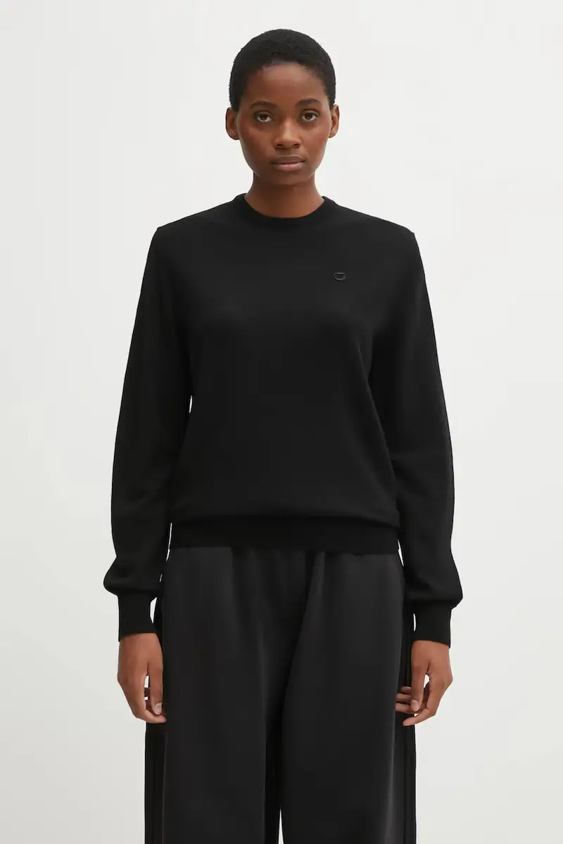 maglione in lana Classic donna colore nero COPML161Y3018MEN