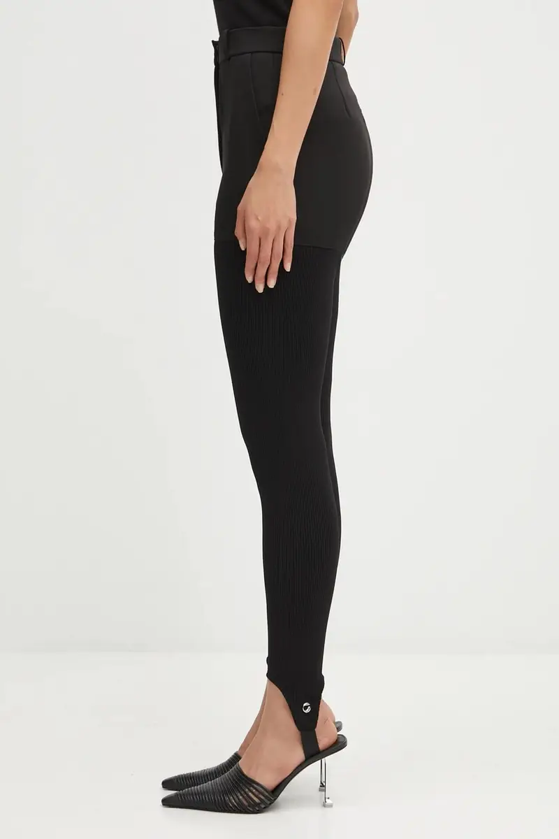pantaloni Hybrid Rib donna colore nero COPP138F3004 miniatura 2