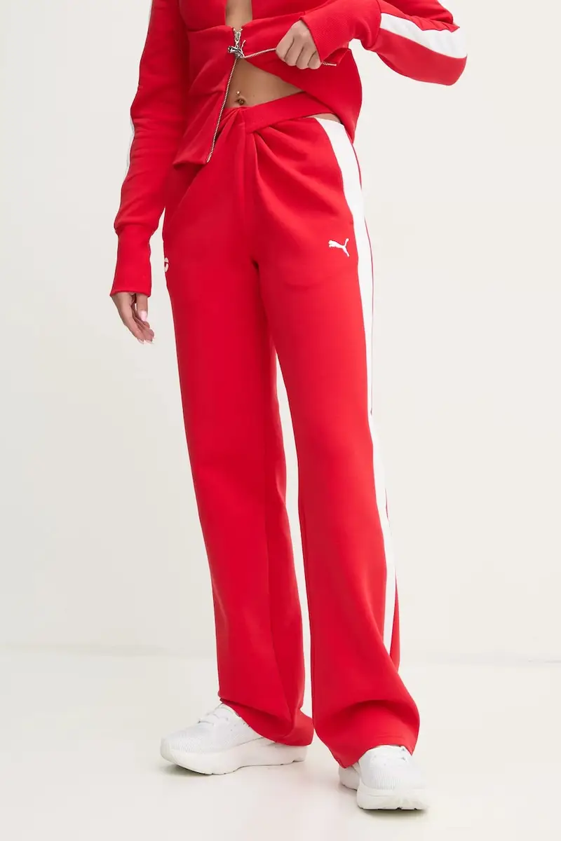 pantaloni tuta x Puma colore rosso 628303
