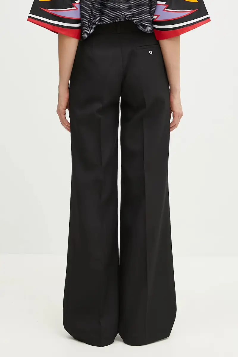 pantaloni Wide Leg Tailored Nero miniatura 3