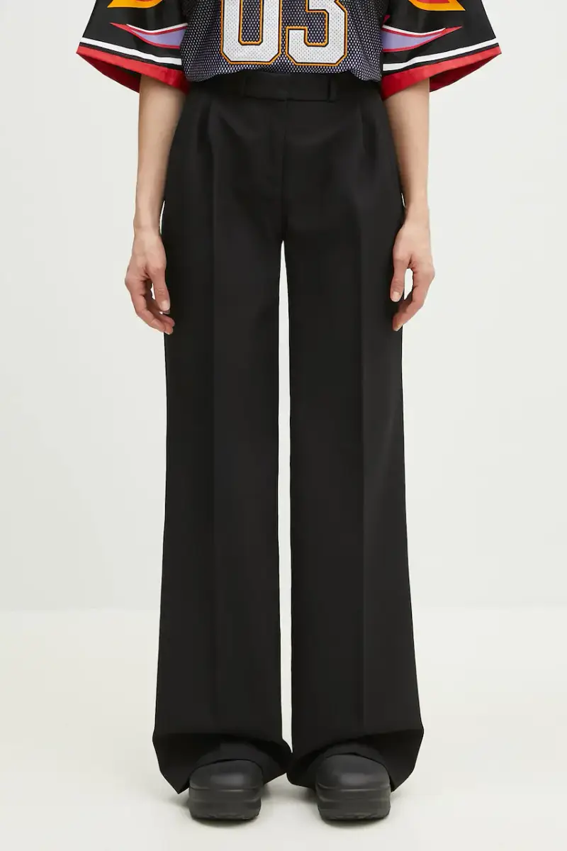 pantaloni Wide Leg Tailored Nero