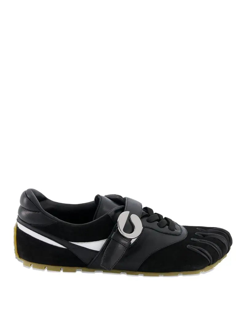 Sneakers 5T In Pelle Nera Nero