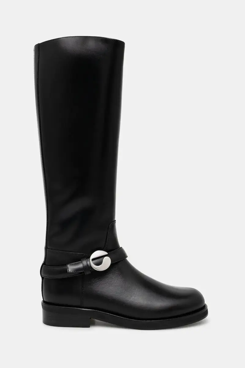 stivali in pelle Belt Cavalier donna colore nero COPSH85F6058 miniatura 2
