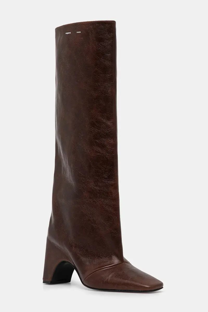 stivali in pelle Bridge Boot donna colore marrone COPSH03F6064