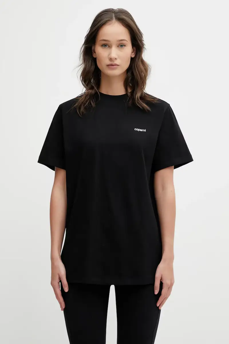 t-shirt in cotone Boxy Nero