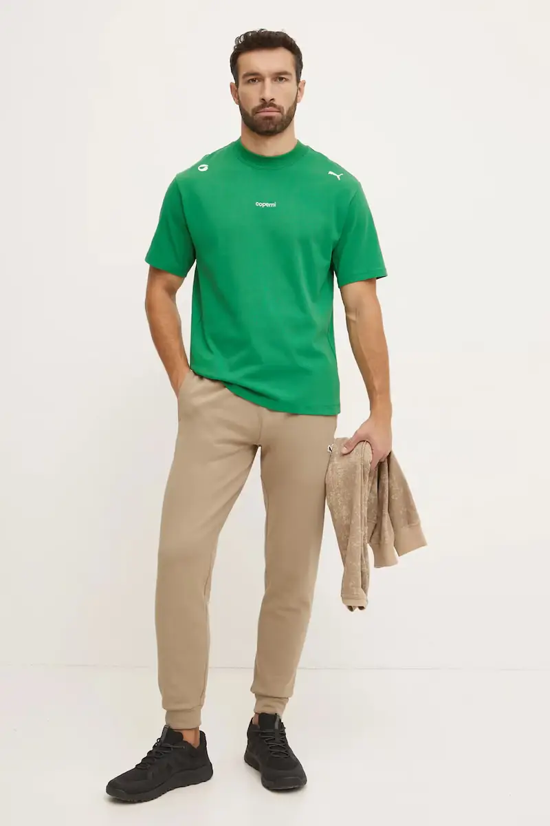 t-shirt in cotone x Puma colore verde 628305 miniatura 4