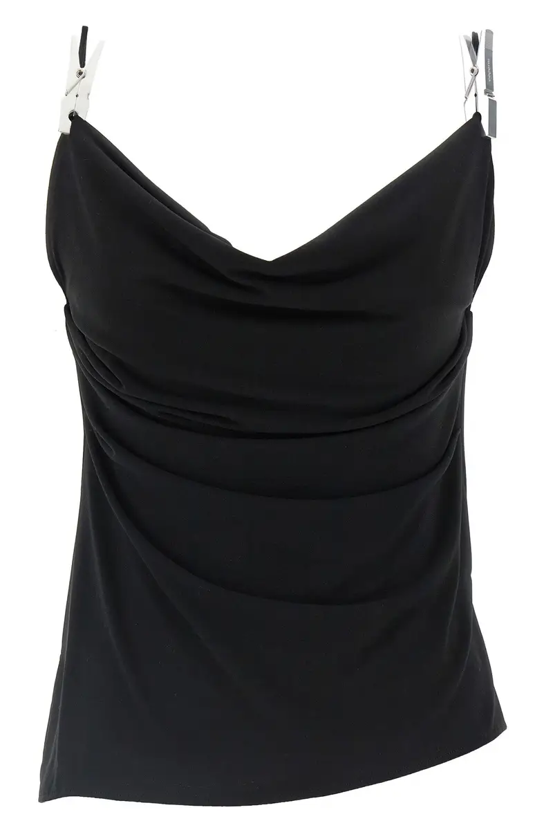 Top Draped Washing Clip Gala Nero