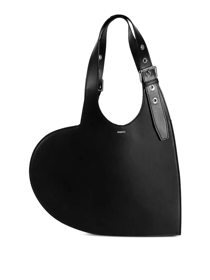 Tote bag in pelle nera Nero