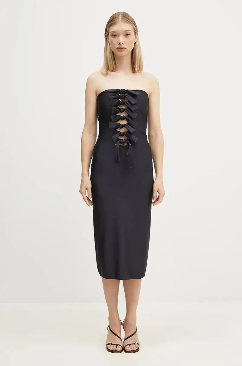 vestito Jersey Knot Gala colore nero COPR110BIS545