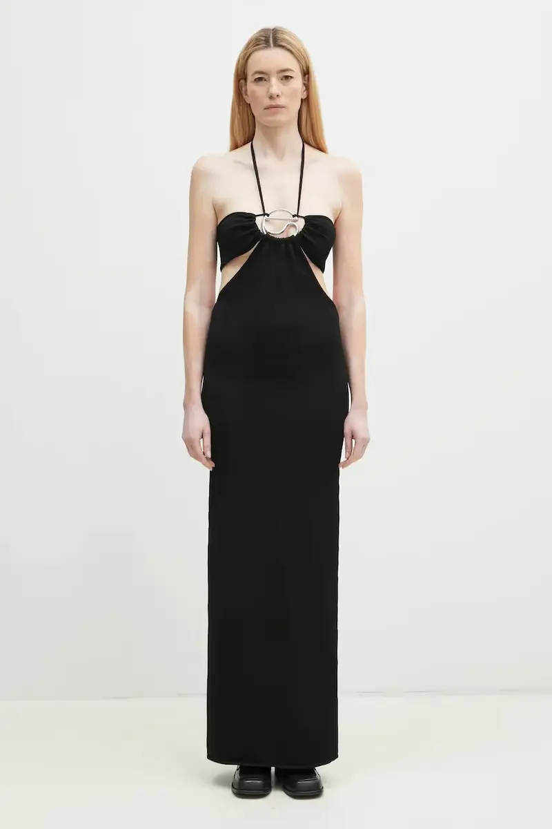 vestito Knitted Halter Nero