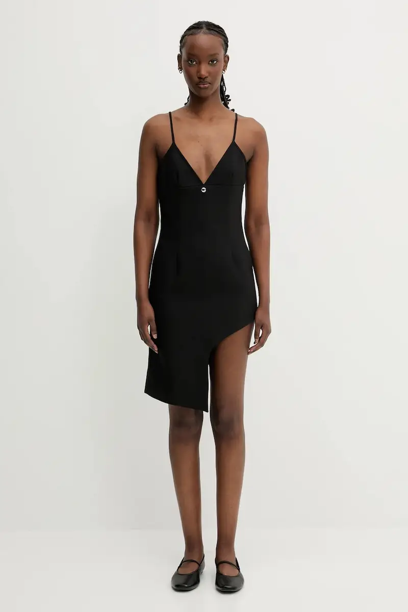 vestito Tailored Asymmetric colore nero COPR187F3004