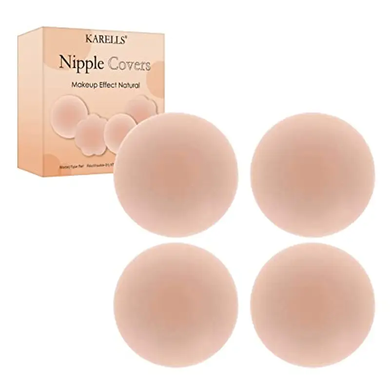 KARELLS - Copricapezzoli in Silicone Riutilizzabili, 2 Paia