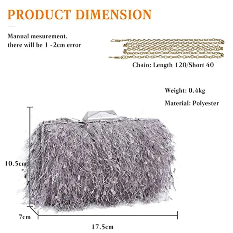 CORIOS Pochette Donna Grigio 2445532 miniatura 3