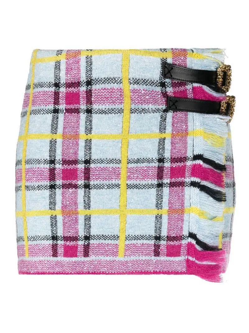 Gonna in lana Tartan Multicolore