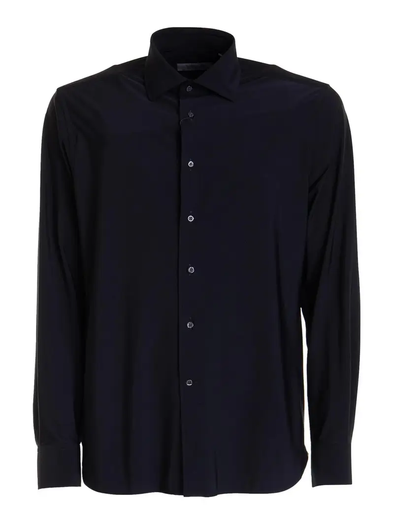 Camicia classica a maniche lunghe Nero