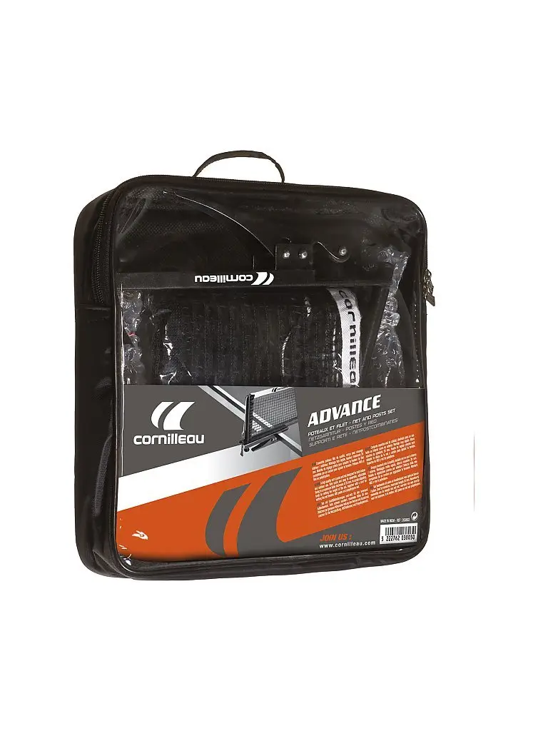 Set rete da ping pong Advanced nero