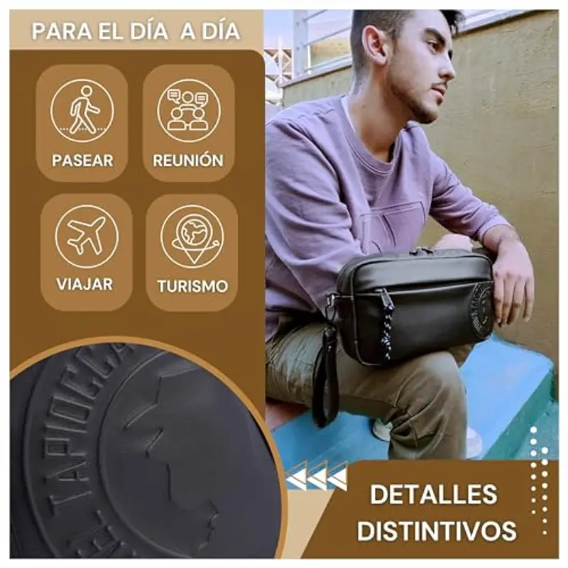 Coronel Tapiocca Pochette Uomo Nero 2160013 miniatura 2