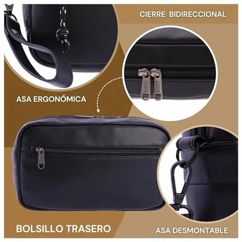 Coronel Tapiocca Pochette Uomo Nero 2160013 miniatura 3