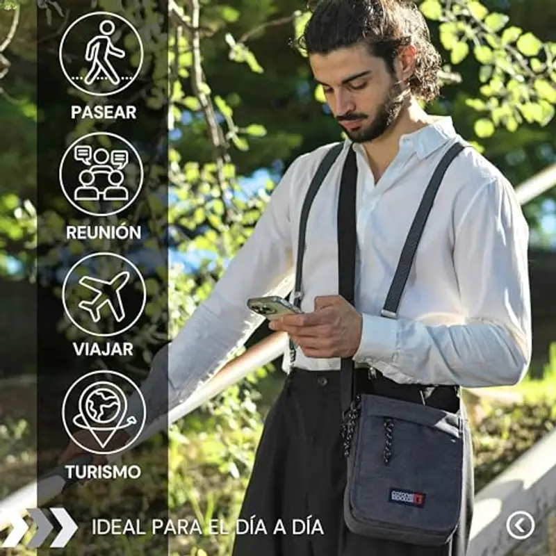 Coronel Tapiocca Borsello Uomo Grigio 2318382 miniatura 2