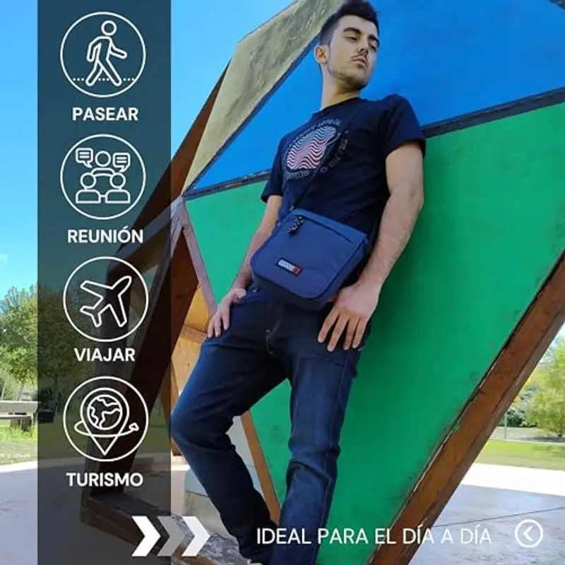 Coronel Tapiocca Borsello Uomo Blu 2318386 miniatura 2