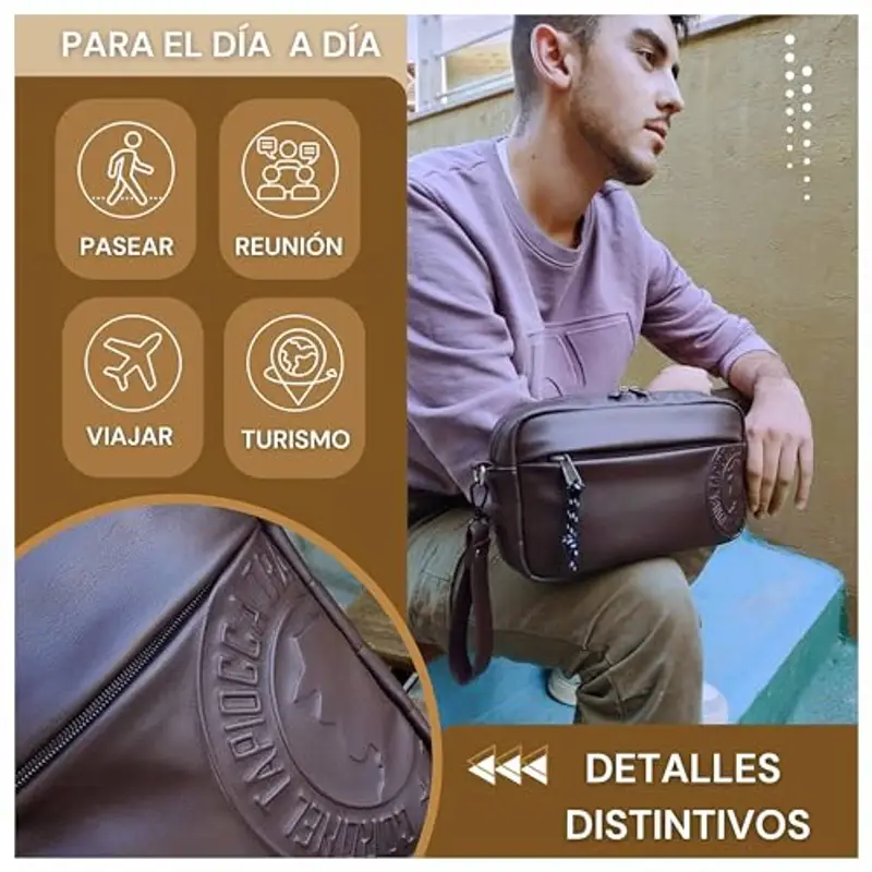 Coronel Tapiocca Borsello Uomo Marrone 2160014 miniatura 2