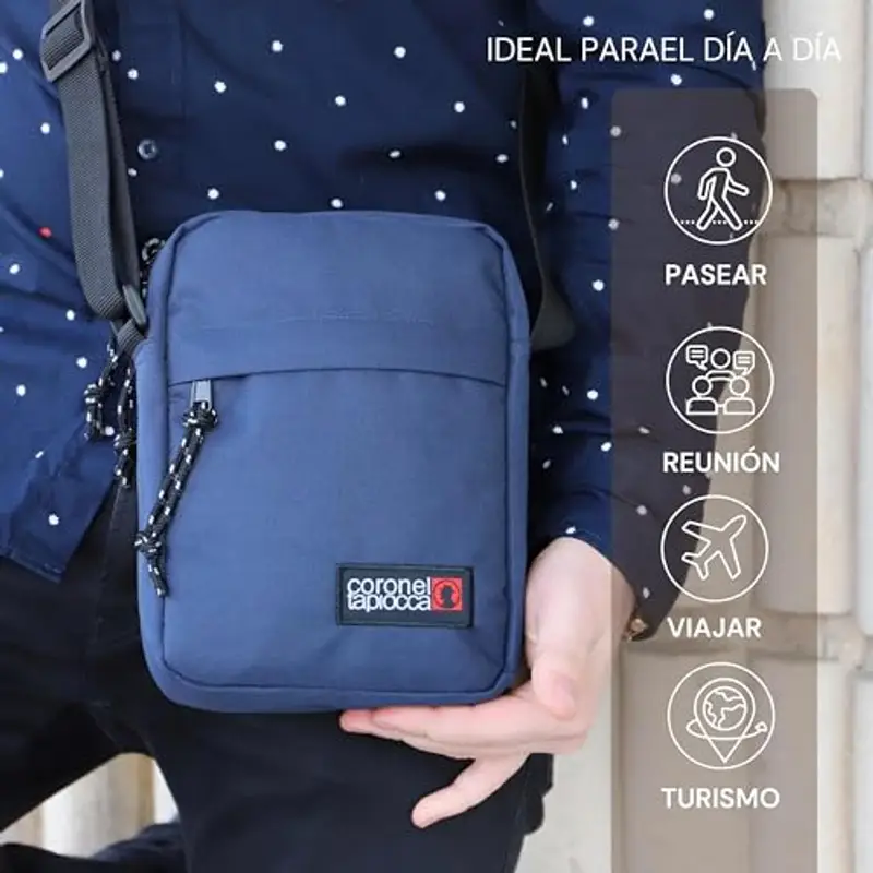 Coronel Tapiocca Borsa a tracolla Uomo Blu 1886142 miniatura 2