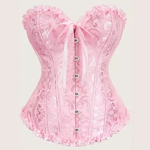 Corsetto Nero Donna Elegante, Corsetto Per Donne, Bustino Shapewear Lingerie, Corpetto In Pizzo Push Up Per La Vita miniatura 2