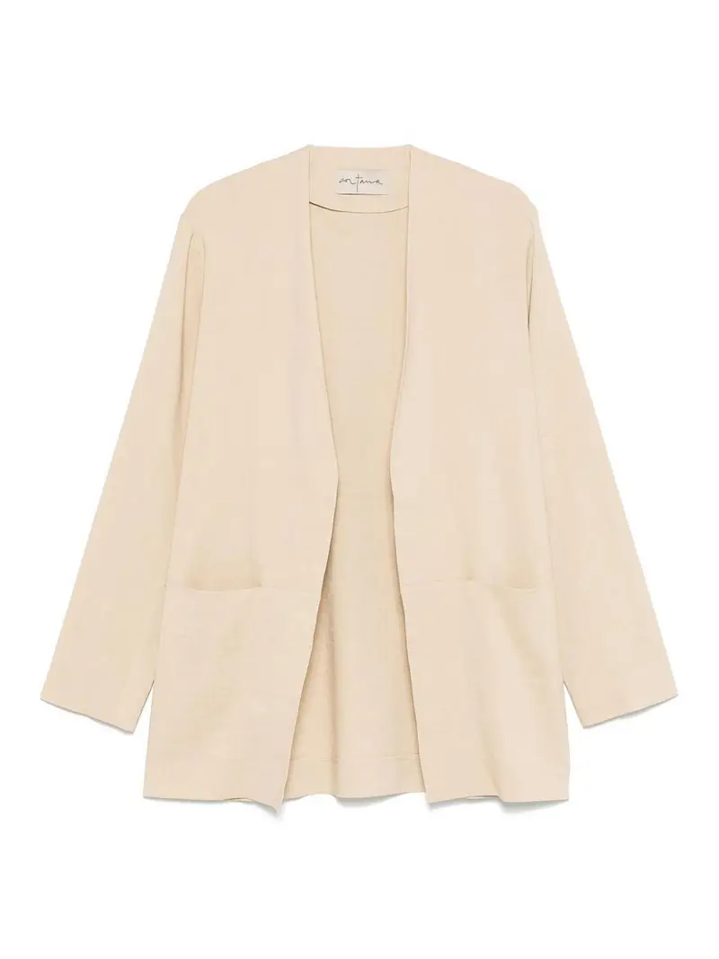 Giacca di miscela di canapa Beige