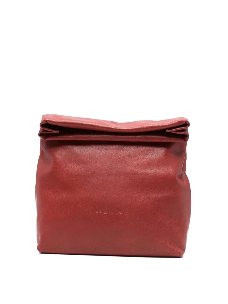Pochette grande in pelle Delhi Rosso