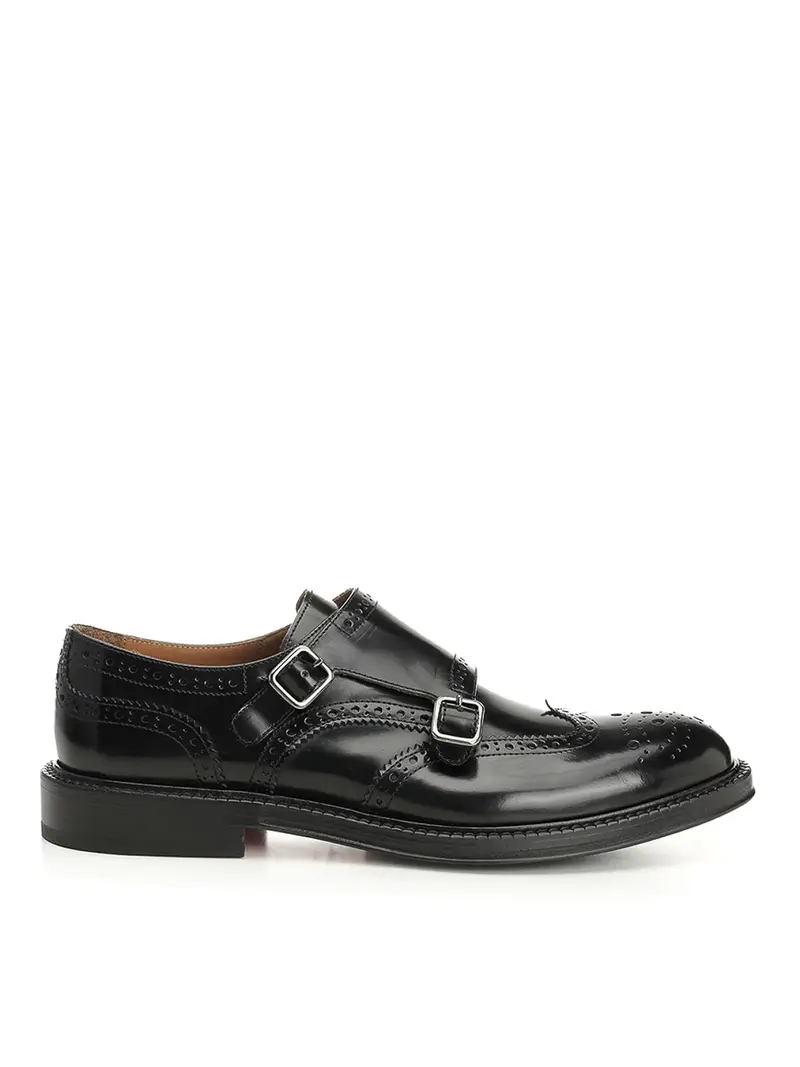 Duilio Double Buckle Shoe Nero