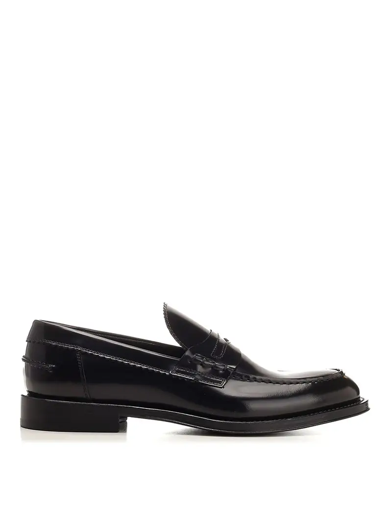 Penny Loafer in pelle spazzolata Nero