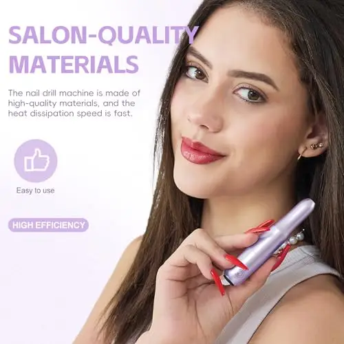COSCELIA Fresa per Unghie Professionale 29 in 1, 20000 RPM Lima Elettrica per Unghie, Portatile Velocità Regolabil miniatura 3