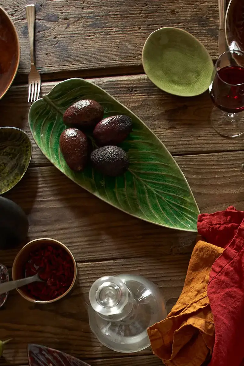 piatto da portata Riviera Strelizia 40 cm colore verde miniatura 3