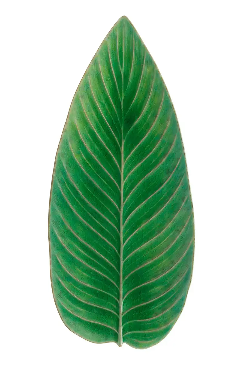 piatto da portata Riviera Strelizia 40 cm colore verde