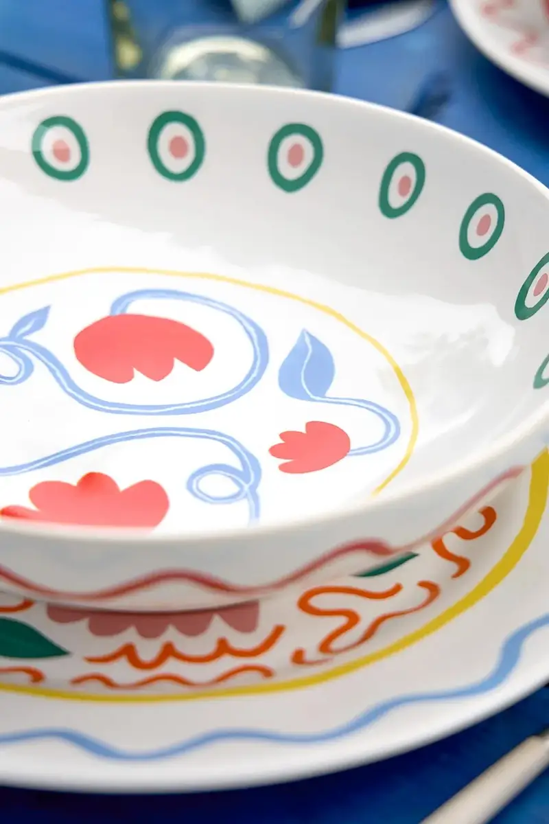 set ciotole Summer Bliss 25 cm pacco da 6 Multicolore miniatura 4