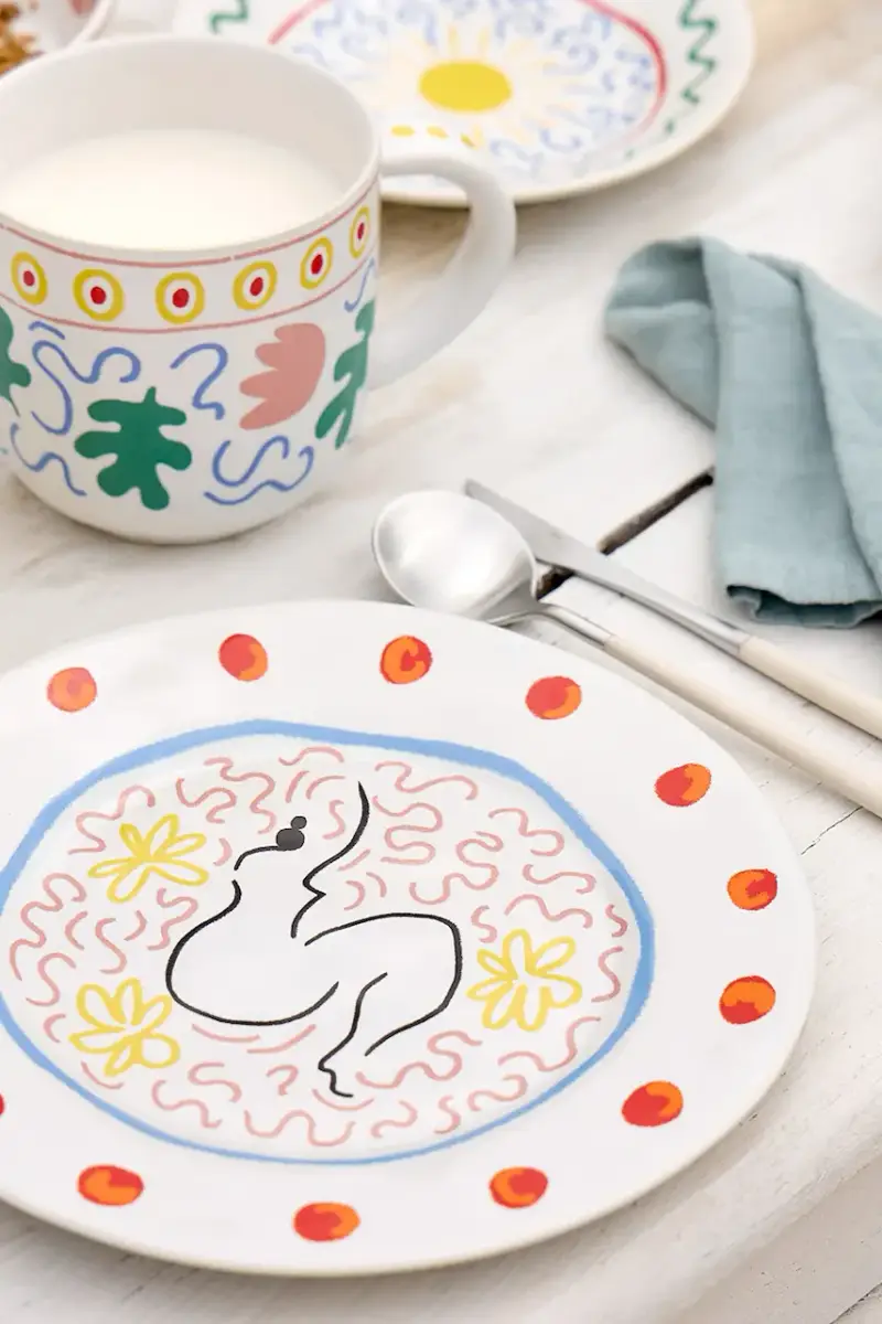 set di piatti da dessert Summer Bliss 22 cm pacco da 6 Multicolore miniatura 2