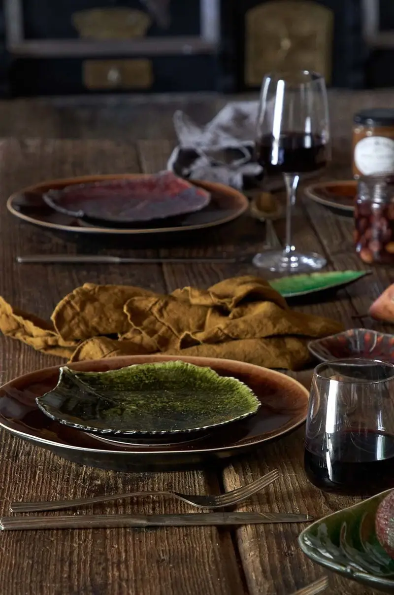 set piatti Riviera Hydrangea 22 cm pacco da 6 Verde miniatura 4