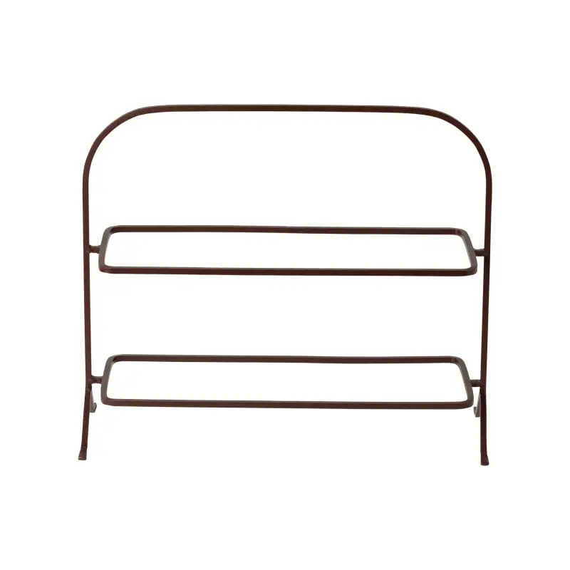 Support metallico rettangolare a 2 piani Costa Nova