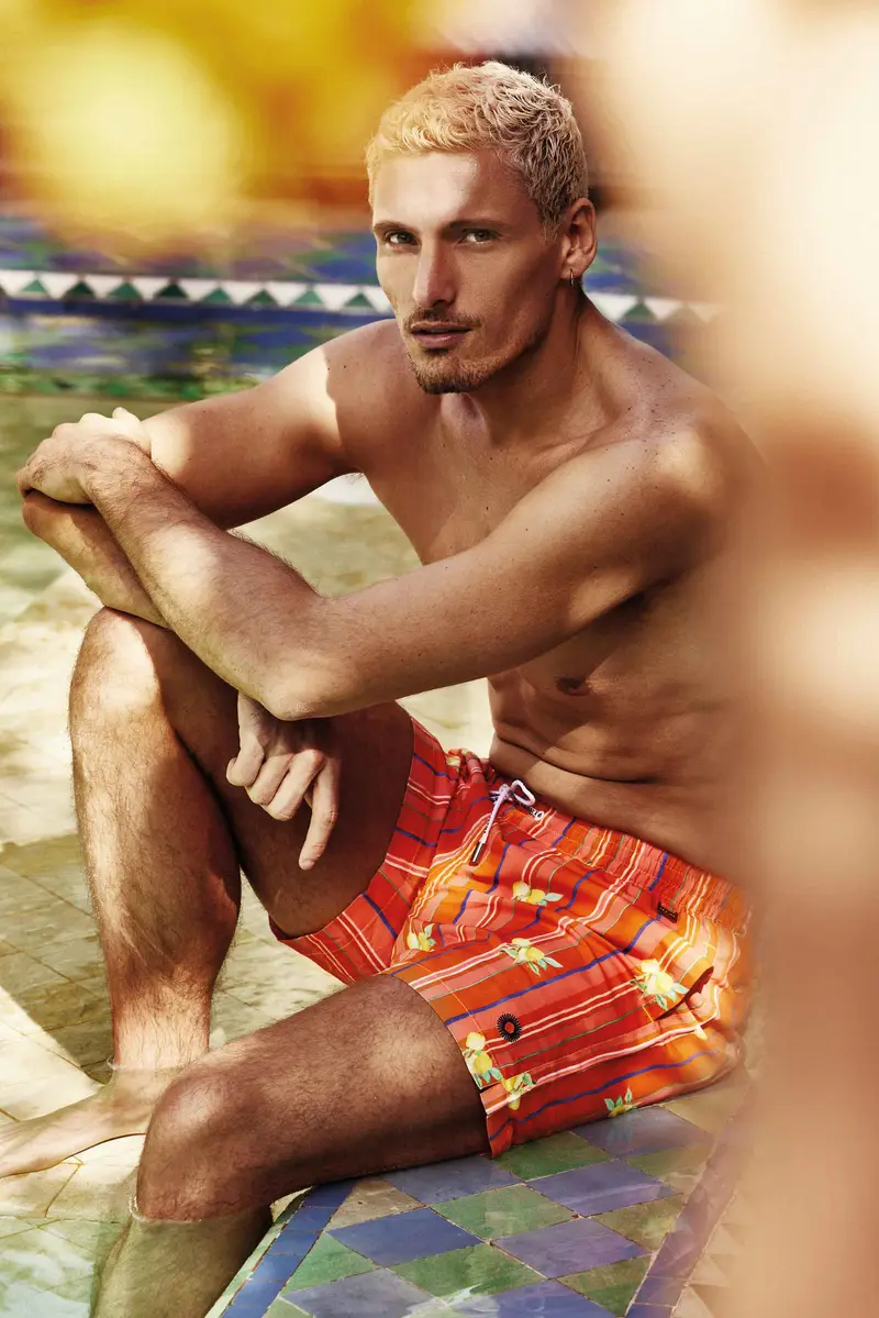 COSTUME BOXER MARE A RIGHE LIMONI | Colore: Multi | Taglia: XL