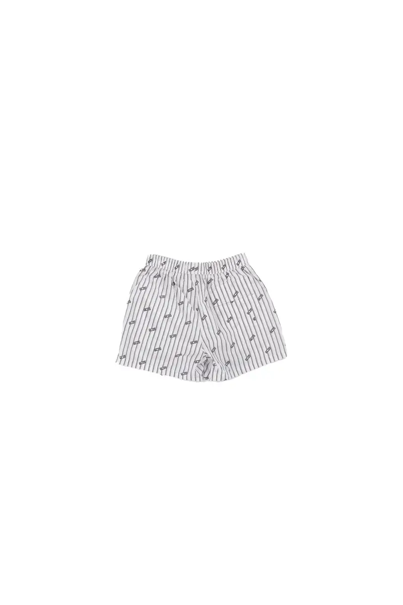 Costume da bagno Uomo GCDS White Essentials pinstripe wimshorts miniatura 2
