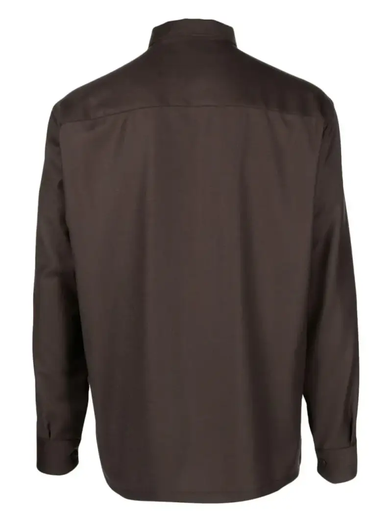 Camicia Uomo Cioccolato Lana miniatura 2